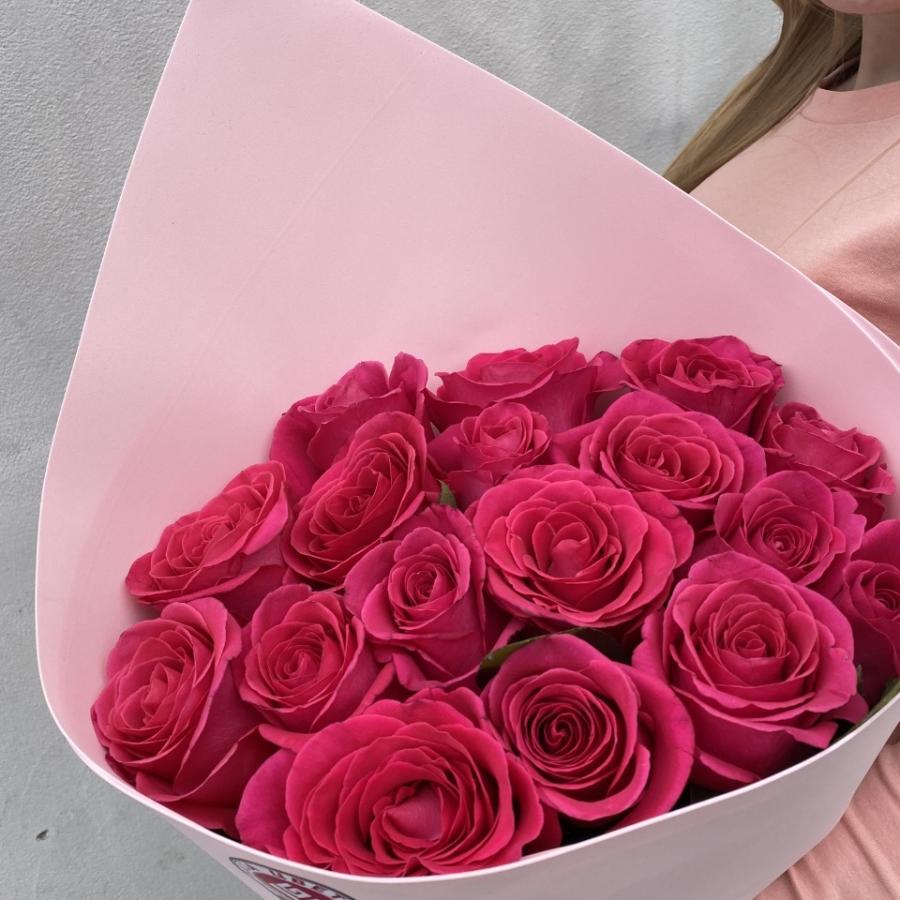 Букеты из розовых роз 70 см (Эквадор) артикул: 173888