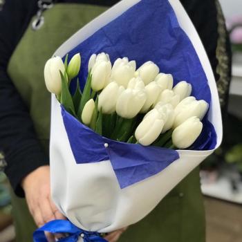 Белые тюльпаны 23 шт. артикул букета: 305976