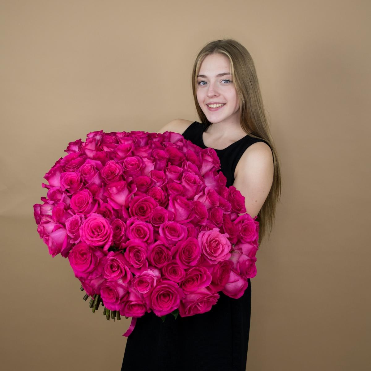 Букеты из розовых роз 40 см (Эквадор) (код товара: 82384)