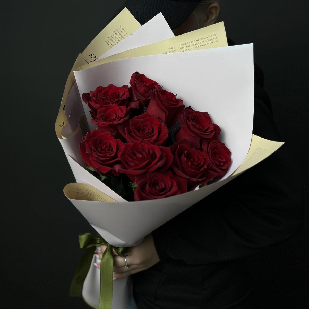 Розы Эквадор 40 см (Красный)