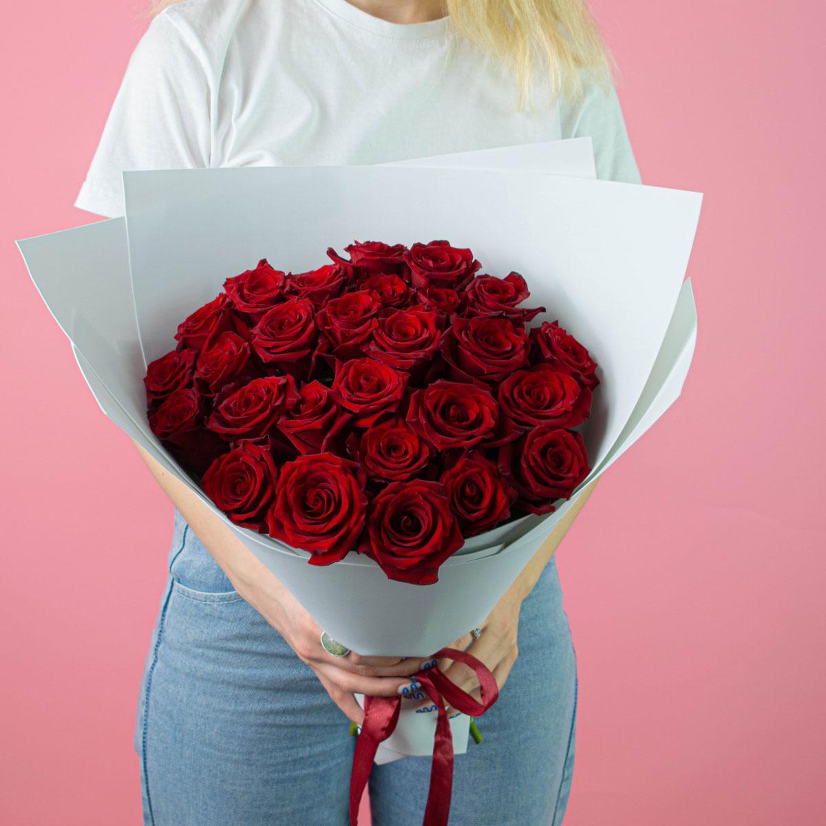 Розы Эквадор 40 см (Красный)