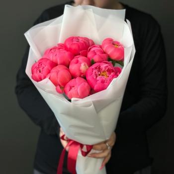 Букет с пионами 9 шт [articul  150480]